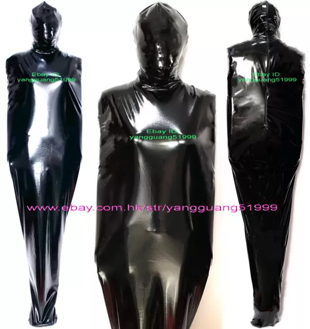 COLLANT DONNA SEXY PVC Corpo Unisex 6 Colori Lucido PVC Catsuit Costumi  G039 EUR 62,77 - PicClick IT