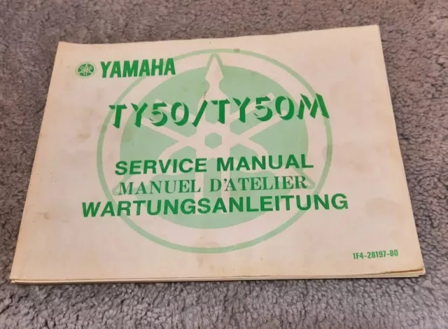 Wartungsanleitung Service Manual Yamaha TY 50 TY 50 M Werkstatthandbuch