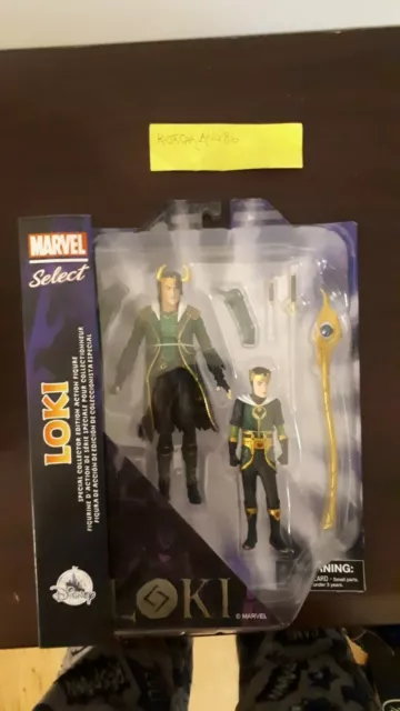 Marvel Select Loki confezione da 2 figure esclusive Disney Store nuove con scatola! Corriere gratuito p&p!