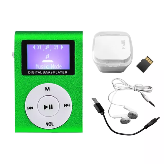 32GB Digital Gift With Clip LCD Screen Fashion Mini Portable USB 2.0 MP3 Player 2