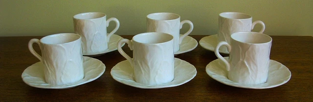 Wedgewood Countryware Kaffee Espresso Dosen Tassen & Untertassen Coalport x6