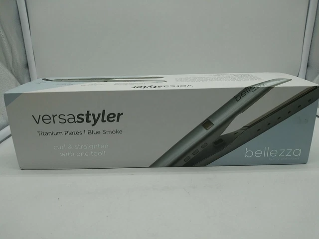 Bellezza VersaStyler Titanium Plates Twisted Flat Iron Blue Smoke Bellezza VersaStyler Titanium Plates Twisted Flat Iron Blue Smoke