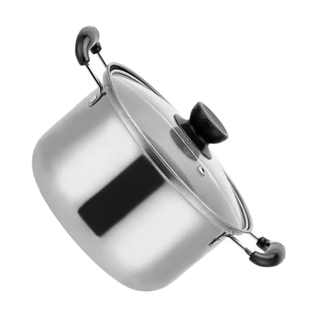 Stainless Steel Nonstick Soup Pot with Glass Lid - 70 Characters-RL