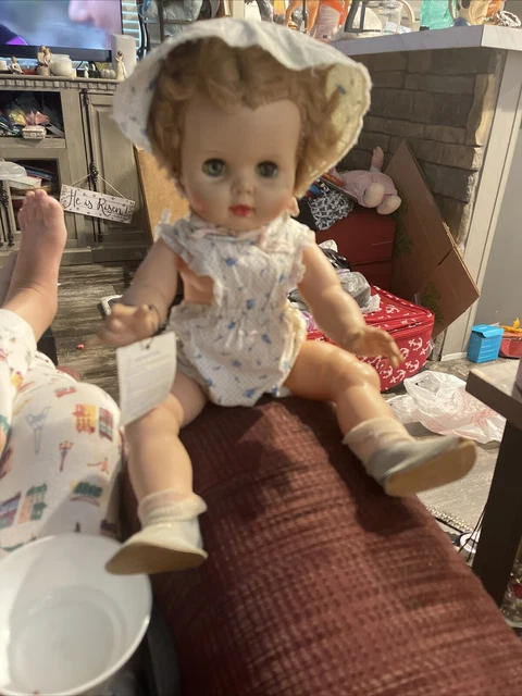 Uneeda Dollikin Little Sister DEWDROP DEW DROP Soft Vinyl Baby Doll 21” W/ Tag