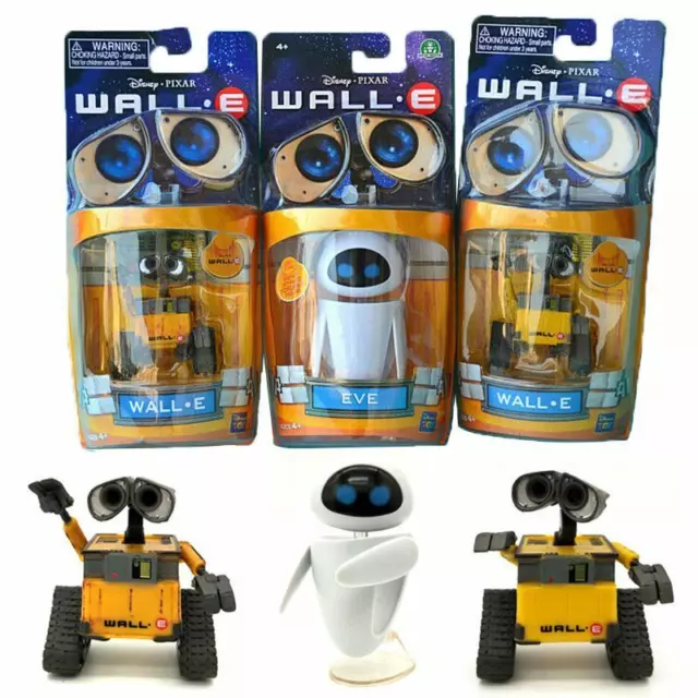 Figurines personnages Wall-E Robot et EVE série animation Disney Pixar