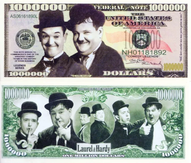 Laurel Et Hardy Million Dollar Nouveauté Monnaie