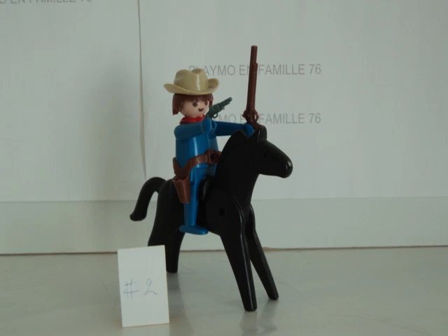 Set Playmobil Vintage Western 1986 – Cow-boys, Chevaux, Carabine, Saloon… #2