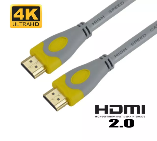 HDMI v2.0 Cable 4K*2K @60Hz 2160p 3D UltraHD HD HighSpeed Cord 5M 3M 15M 20m 1m