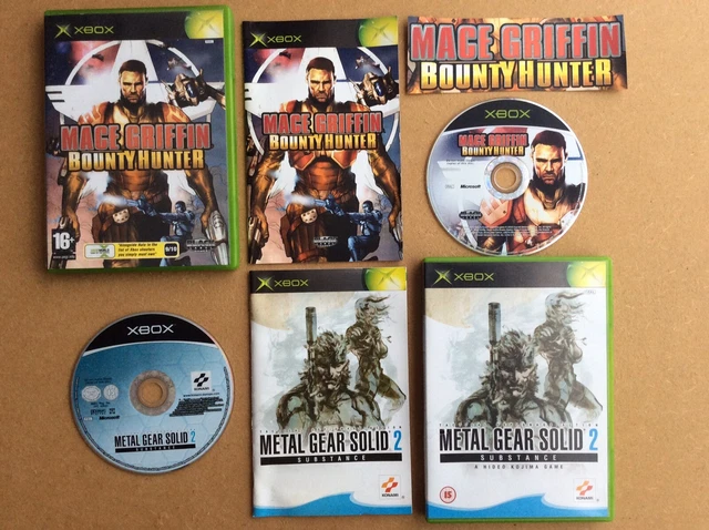 Mace Griffin Bounty Hunter & Metal Gear Solid 2 Substance Original Xbox Game PAL