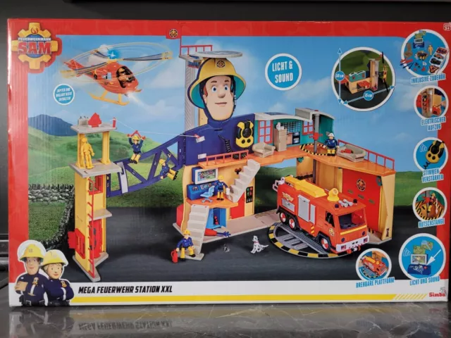 Simba Toys Sam Mega-Feuerwehrstation XXL Núm 109252577 Nuevo Emb. Orig.