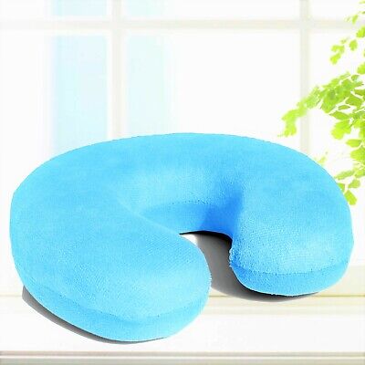 Memory Foam U Shaped Travel Sleep Pillow Neck Support Head Back Cushion Aqua