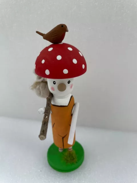 Wooden Dolls Handmade Miniature Felt Doll OOAK Vintage 🌲 3