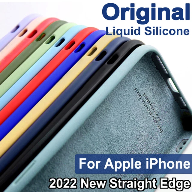 Für iPhone 14 13 12 Pro Max 11 XR XS Original Flüssiges Silikon Weich Handyhülle