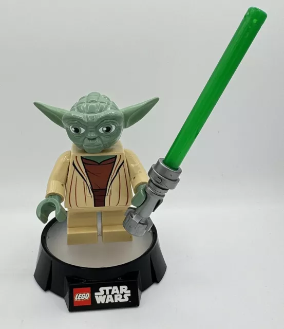 LEGO Star Wars Yoda Mandalorian LED Lite 2013 Night Light Saber Poseable