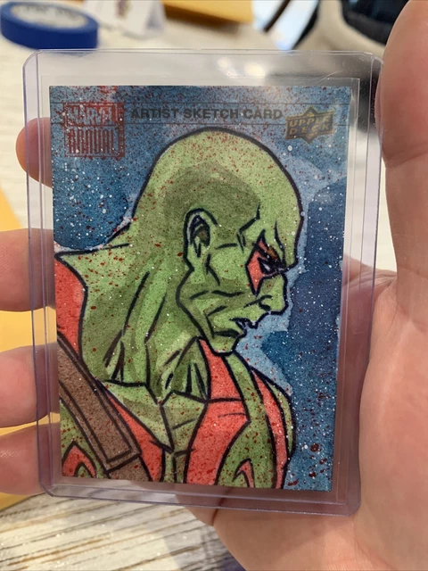2020/21 Marvel Annual Artist SKETCH 1/1 by Jeffrey Benitez of Drax