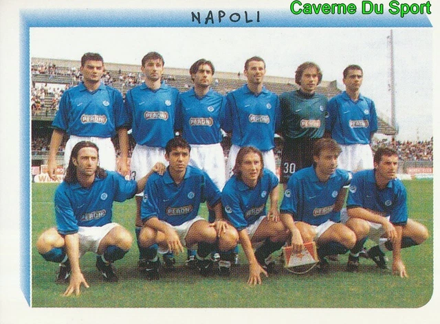 8 Stickers Panini Calciatori 2003-04 - Equipe Complète SSC Napoli - Neuves