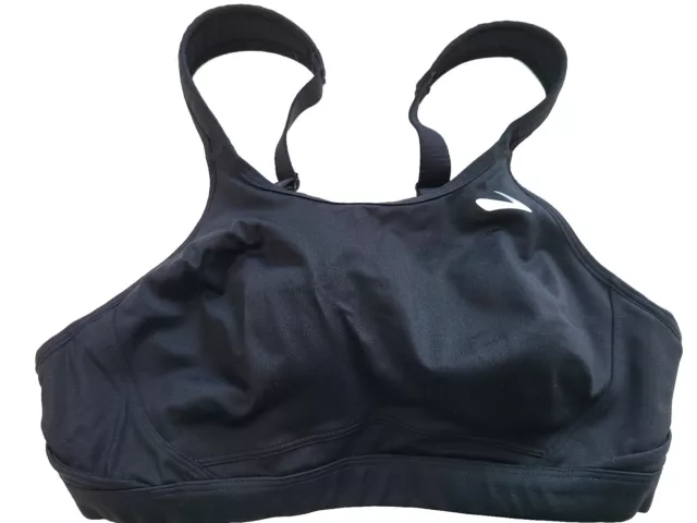 Brooks Womens Maia High Impact Running Exercise Sports Bra Underwire Black 32D