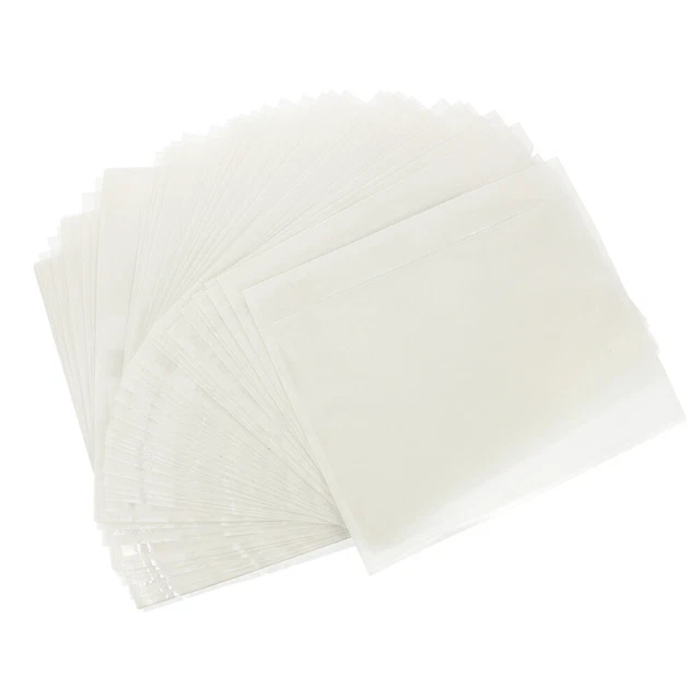 50 PCS Porte-bagages transparents à la poussière pour la facture de réception de