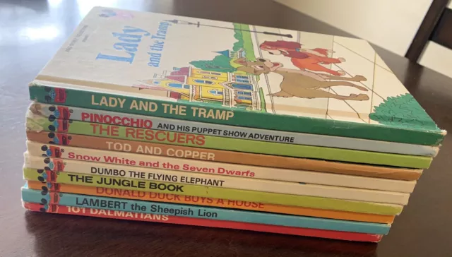 Vintage Walt Disney Wonderful World of Reading Lot of 10 Snow White Jungle Book