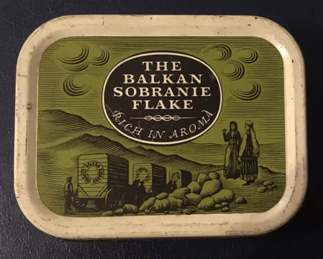 The Balkan Sobranie Flake 1oz Empty Tin