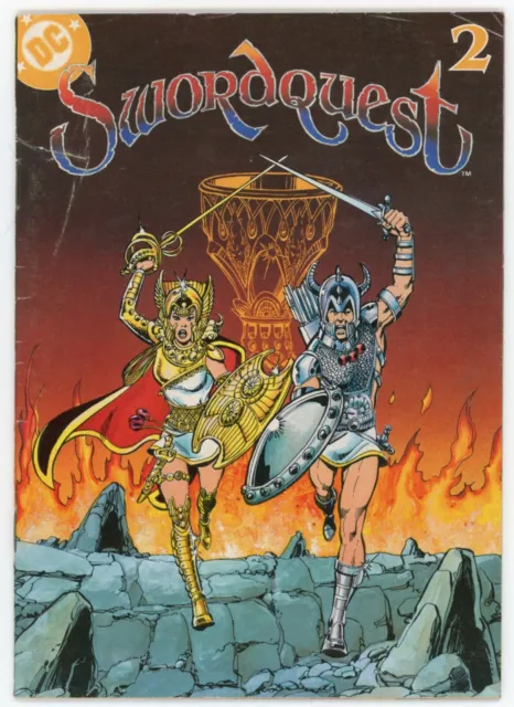 Swordquest 2 VGFN 5.0 DC 1982 Bronze Age Atari Game Fantasy George Perez Art