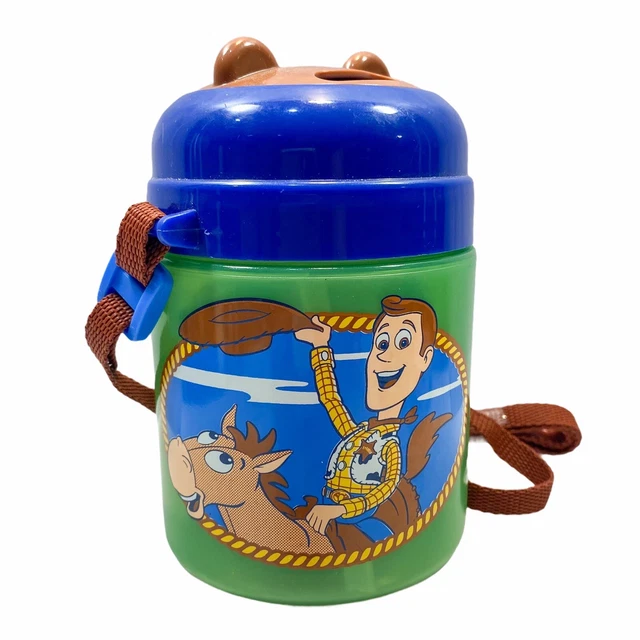 DISNEY STORE TOY Story Woody Water Bottle Canteen With Shoulder Strap