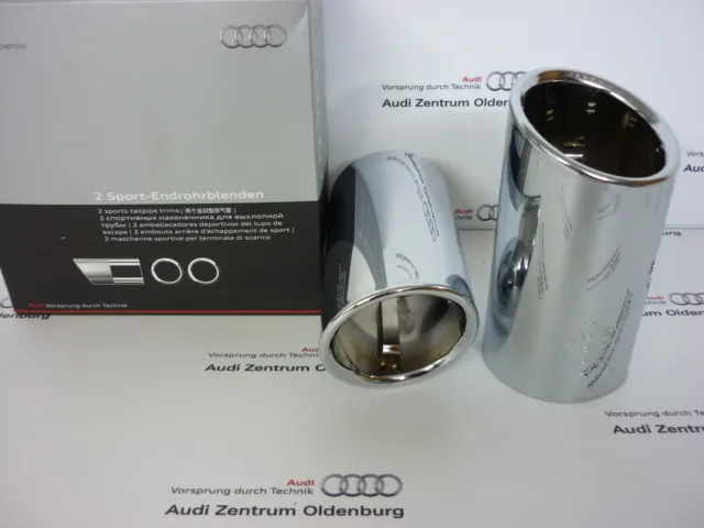 Original Audi Endrohrblenden /Auspuffblenden Audi Q3, doppelt,8U0071761-NEU/OVP- 2
