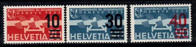 Schweiz 1936 Mi. 291-293 Postfrisch 100% Flugpost Aufdruck