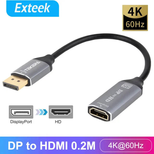 4K@60Hz DisplayPort Display Port DP Male to HDMI Female Adapter Converter Cable
