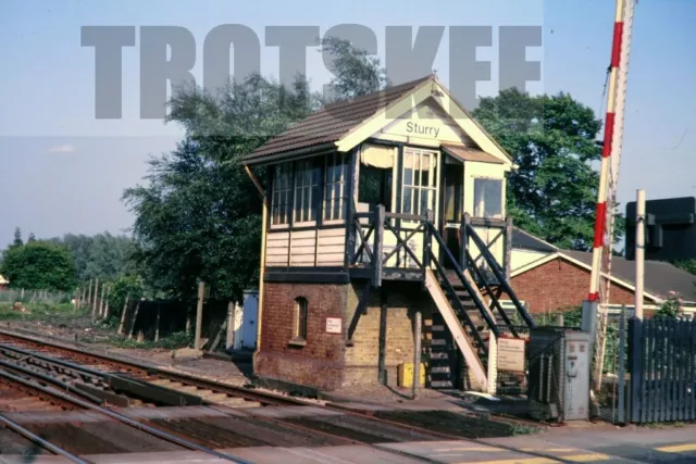 35mm Slide BR British Railways Scene View Sturry Signal Box 1984 Original