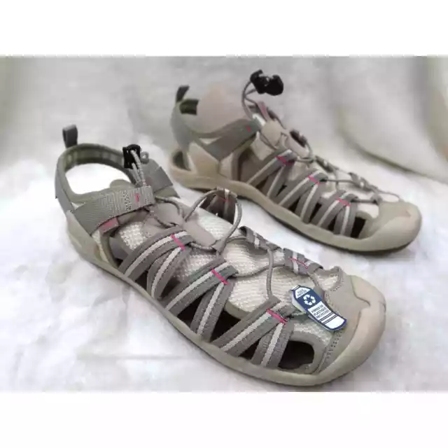 KEEN Womens Drift Creek H2 Plaza Taupe/Ibis Rose Waterproof Hiking Sandals