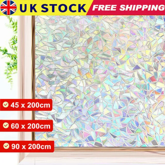 Bubble Free Frosted Window Film Self Adhesive Etched Privacy Glass Vinyl Film UK