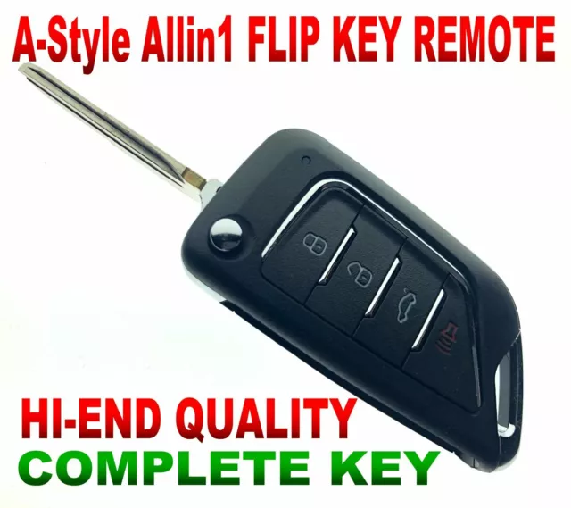 A-Key Style Flip Remote For 01-2004 Corvette C5 Koblear1Xt Keyless Fob Vats Key