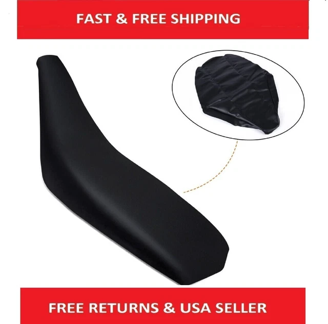 Seat Cover Black Synthetic Leather W/O Console Lid For 2001-04 Yamaha Raptor 660