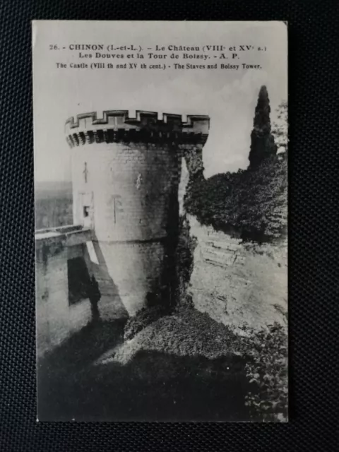 CPA 37 CHINON - Le Château - Les Douves et la Tour de Boissy