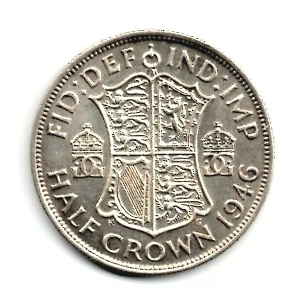1946 George VI Silver Half Crown Coin