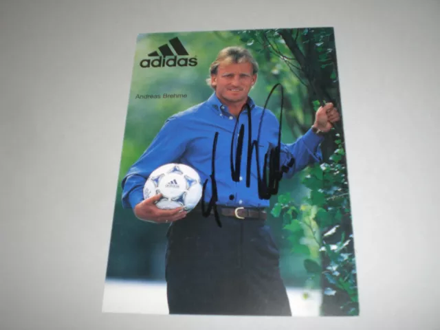 Andreas Brehme DFB signed signiert autograph Autogramm auf Autogrammkarte