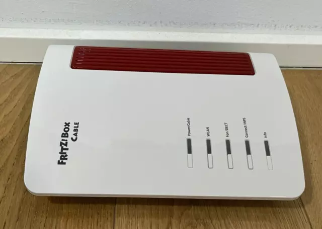 AVM FRITZ!Box 6660 Cable WLAN Router Weiß Kabel DECT Mesh Wi-Fi 6 Modem TOP