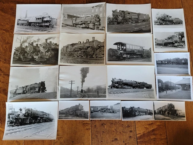 Collection Steam Locomotives Railroad Photos 1940's 1950's Vintage Roy Blanchard