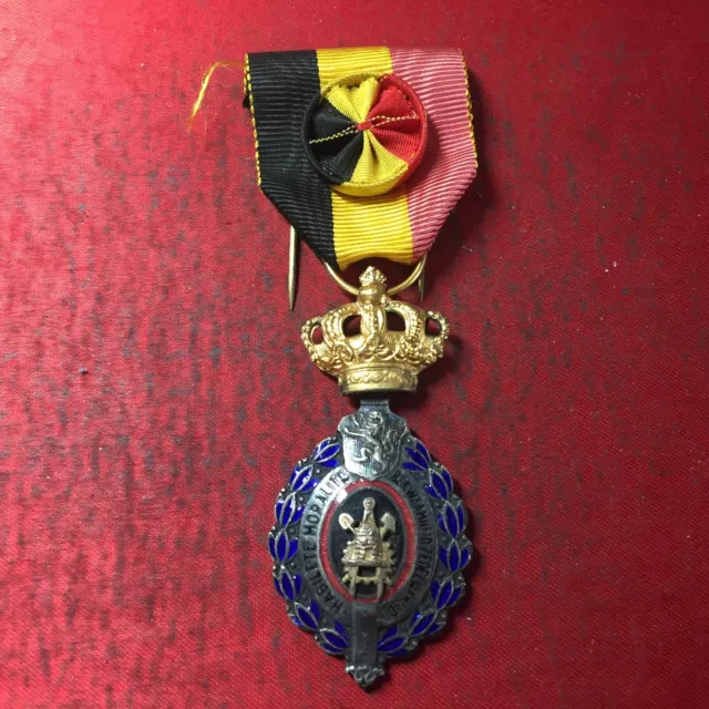 medaglia Belgio Leopoldo I al Merito del lavoro INDUSTRIA 25 anni