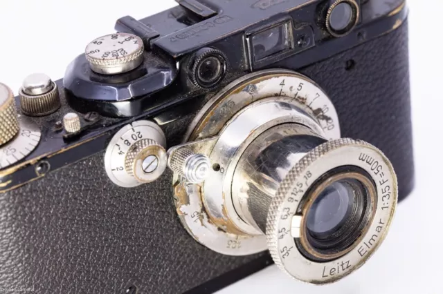 Leica I standard upgraded in iii with elmar nickel black paint  1932 3