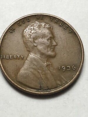 1936 P Lincoln Wheat Cent Penny  Great Album Coin  Low Price Lot D014