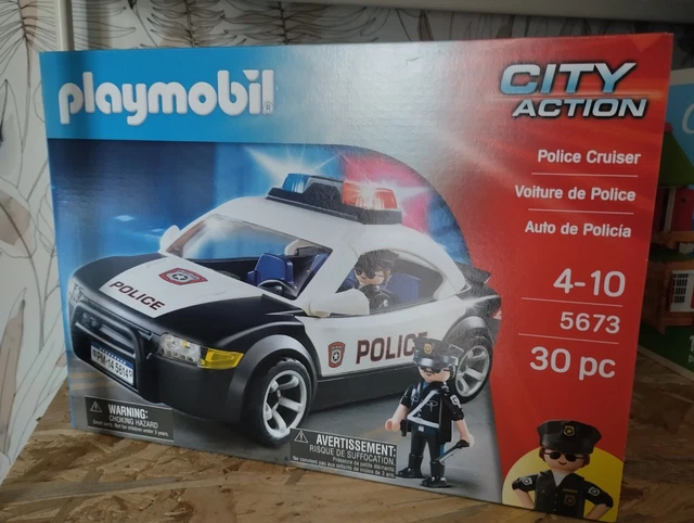 Playmobil 4259 City Action - Voiture De Police Avec Policiers, Neuf