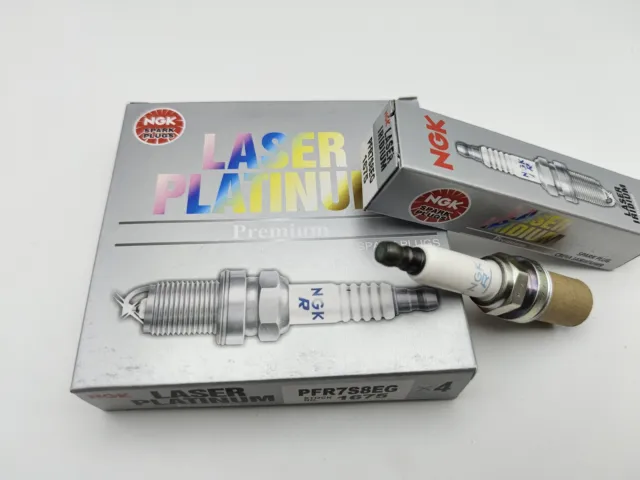 For VW Audi Set of 4 NGK Laser Platinum Pre-Gapped Spark Plugs PFR7S8EG/1675