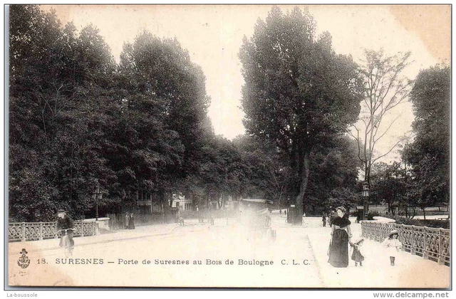 92 SURESNES - porte de suresnes au bois de boulogne