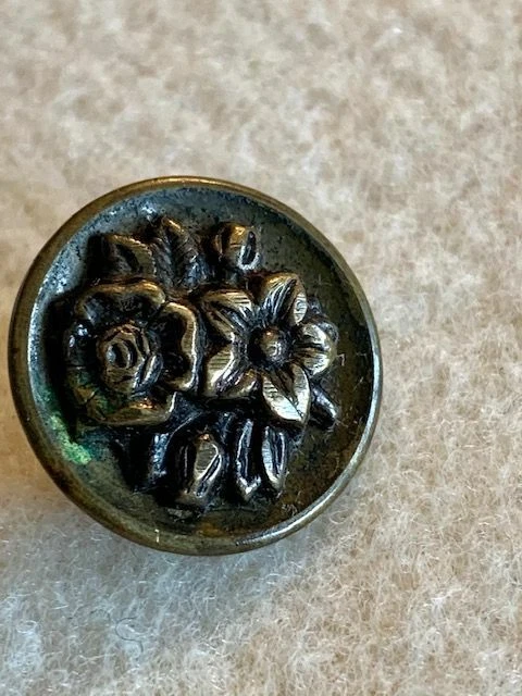 Bouton De Col Vintage Bleu - Marque Le Renard - Taille L - Neuf Avec Défauts
