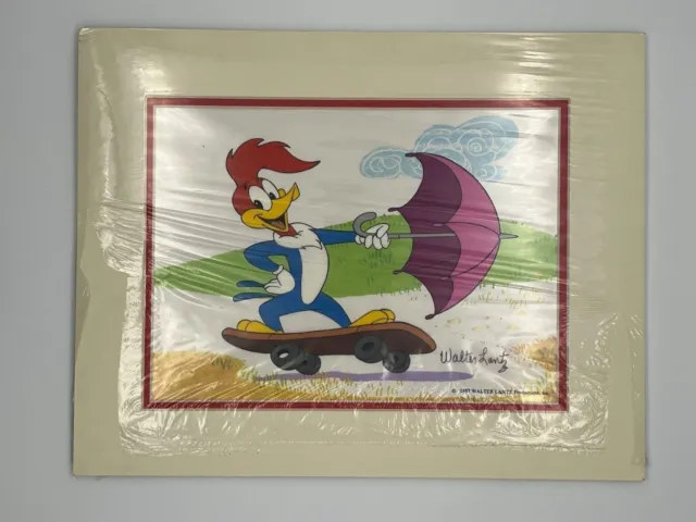 Woody Woodpecker Animation Cel Wind Power Walter Lantz Signed 1987 Hand Painted