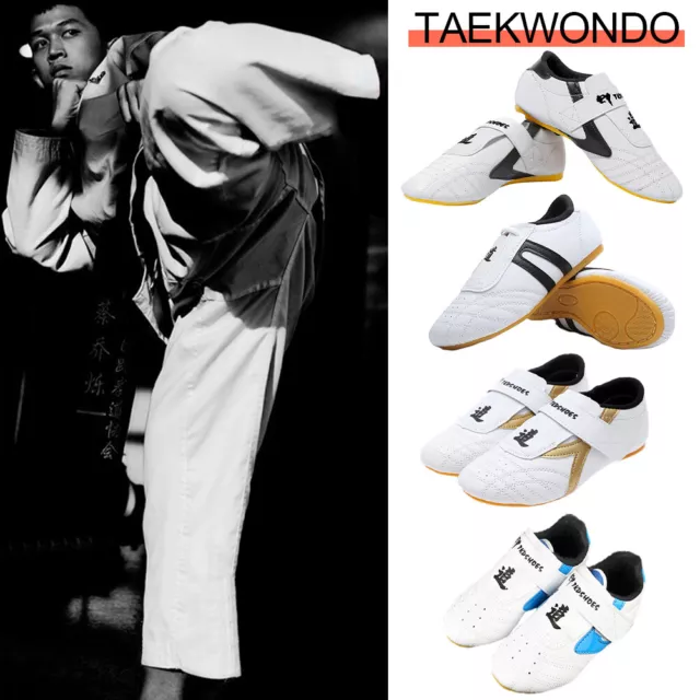 Breathable White Taekwondo Shoes Kung Fu Shoes Wushu Taichi Karate Martial Arts