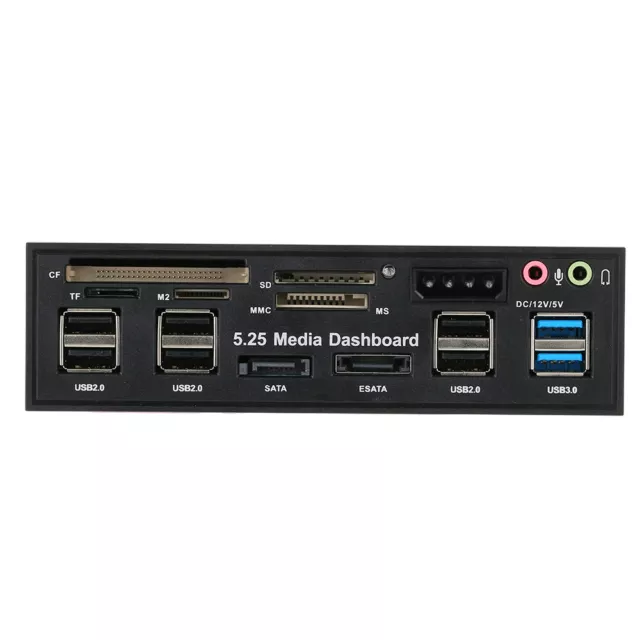 5,25 pouces USB 3.0 Hub Dashboard Media Front Panel Audio eSATA  G7L6