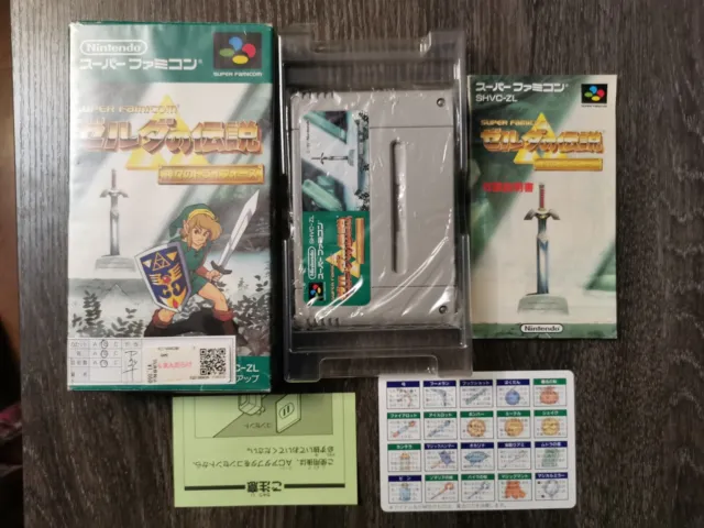 The Legend of Zelda The Triforce of the Gods Super Famicom Link to the Past CIB